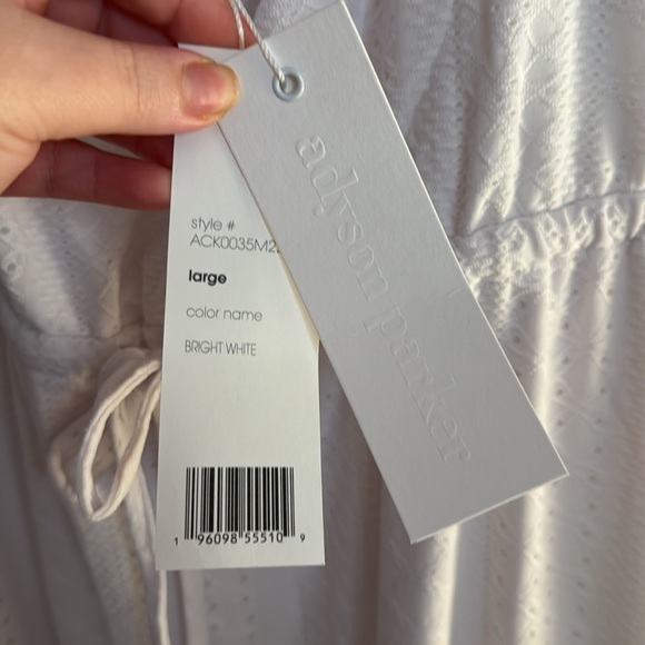 Adyson Parker White Strappy Maxi Dress Size Large NWT Yacht/Wedding/Engagement - Picture 7 of 8
